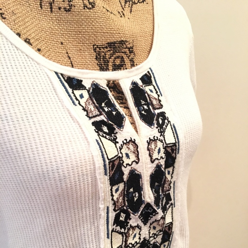 Free People Marion Embroidered Thermal Swing Top - Picture 3 of 11
